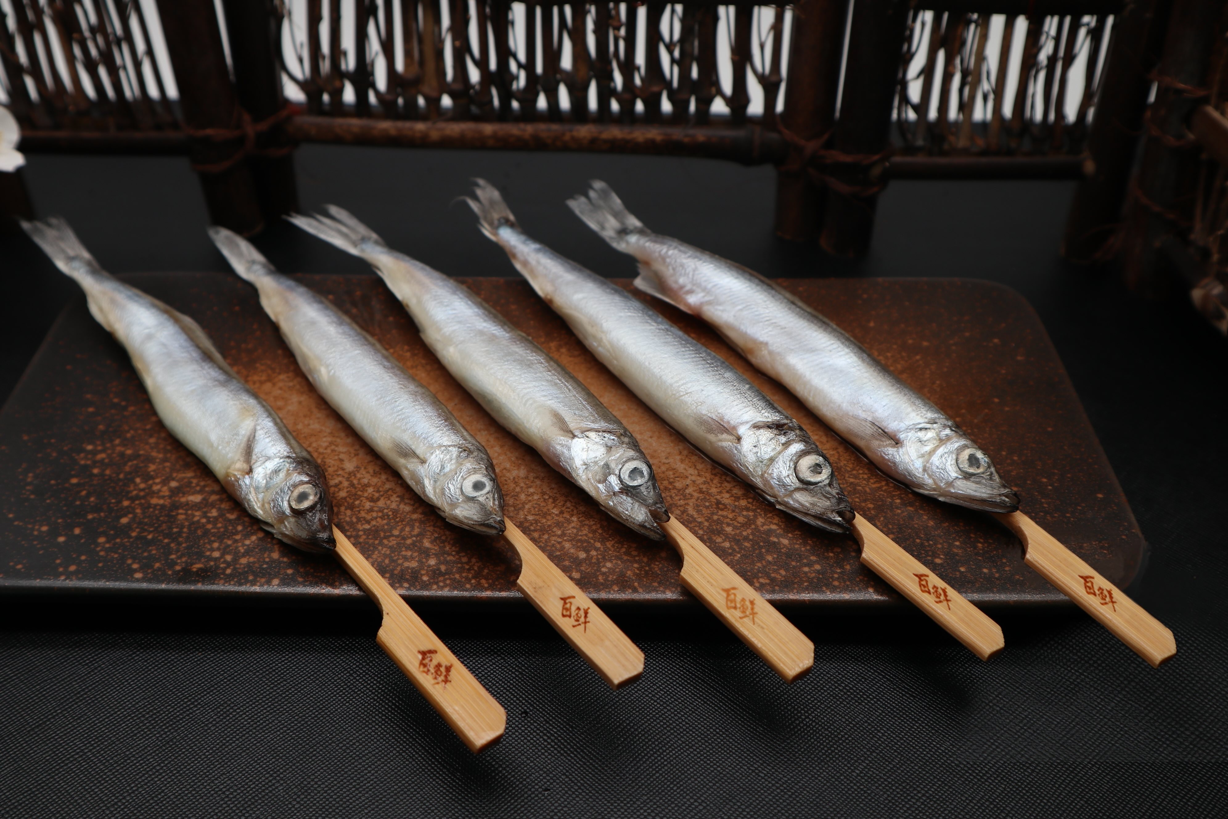 Capelin whole round skewer