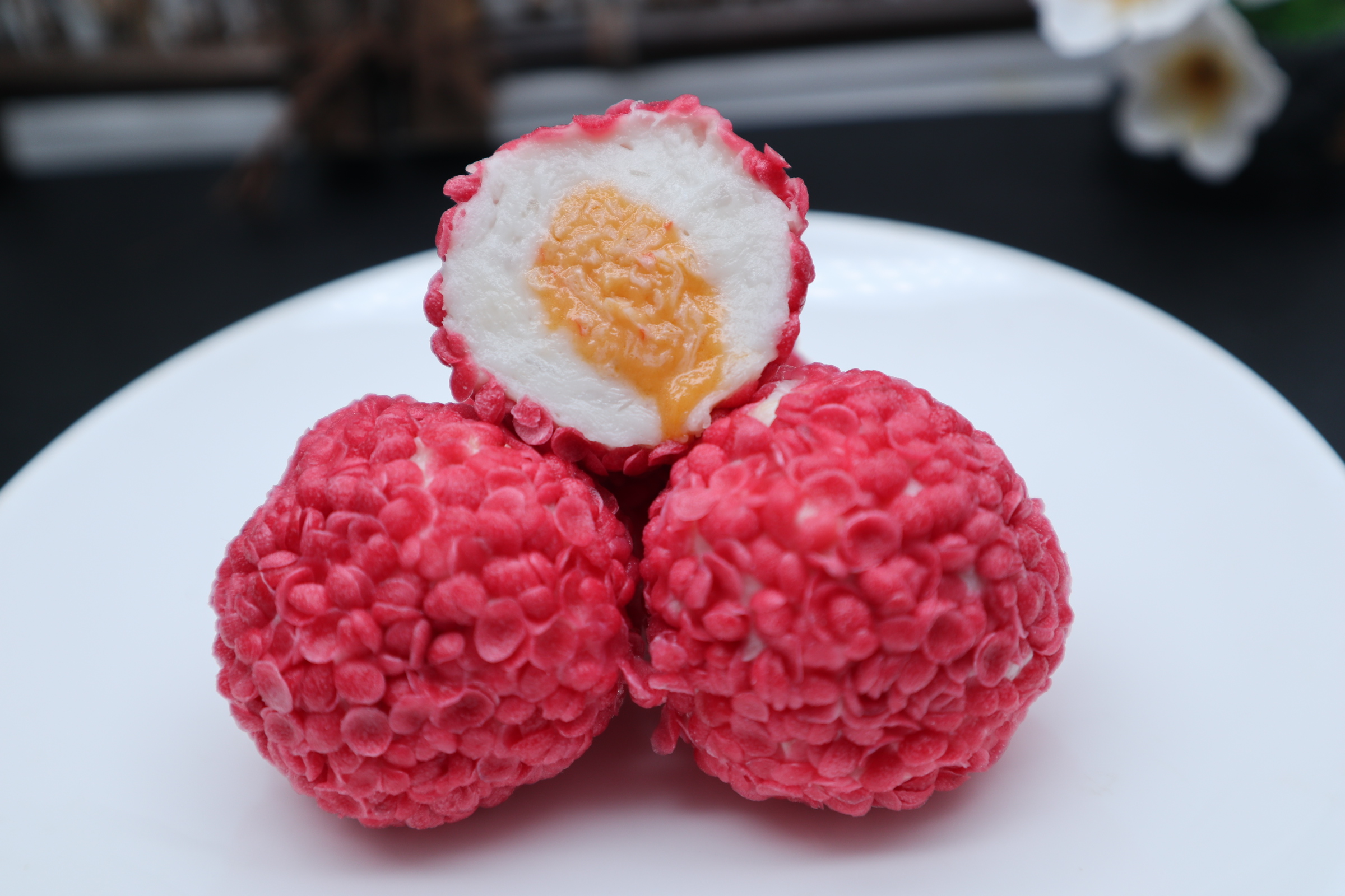 Lychee shrimp ball