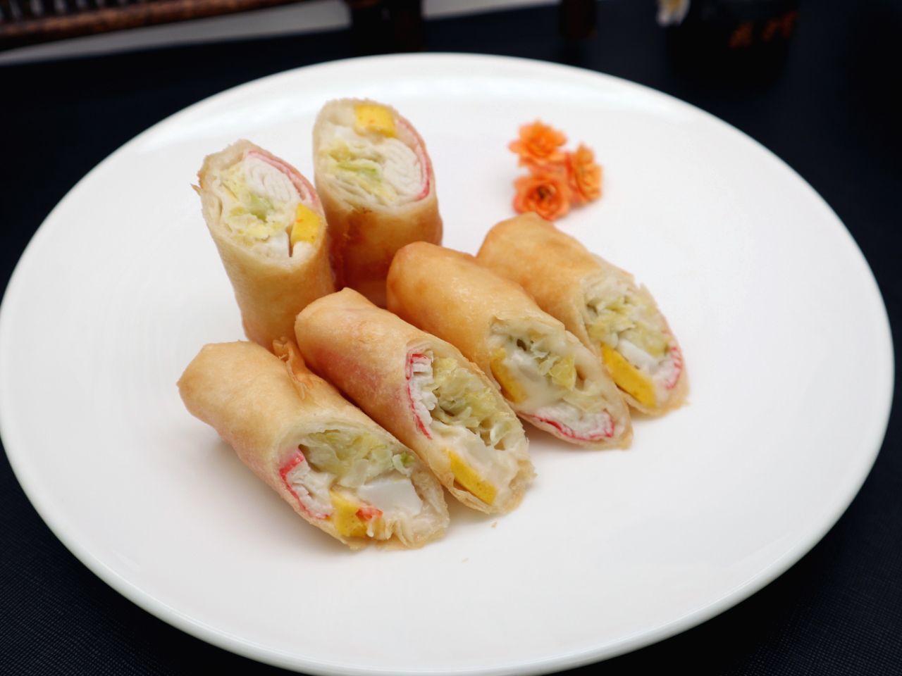 Thai-style seafood roll